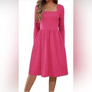 Pink Long Sleeve Dress